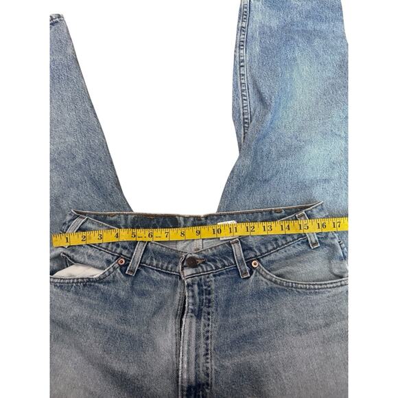 Vintage 90s Levis 560 Blue Jeans Men 34x30 Loose Tapered Orange Tab Made in USA - Picture 7 of 11